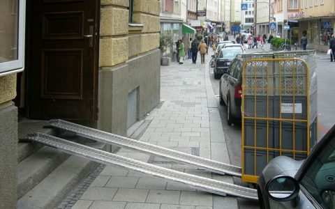 Ungesicherte Rollschienen